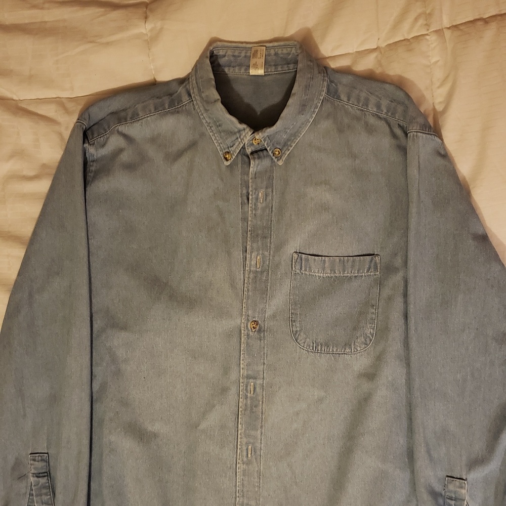 Denim Shirt Single Chest Button American Apparel